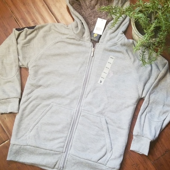 U.S. Polo Assn. Other - NWT Boys sz 10/12 U.S. Polo Zip Up Hooded Jacket